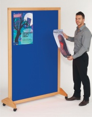 Mobile Wood Framed Notice Board